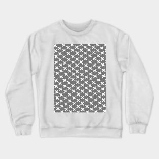 X stitches pattern - gray and white Crewneck Sweatshirt